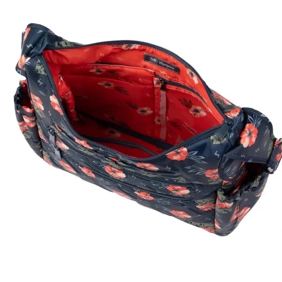 Lug Legacy Collection Camper Crossbody Bag in Aloha Navy - Picture 5 of 8